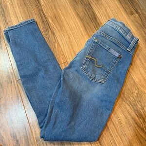 7 for all mankind Blue Jeans- Ankle Gwenevere